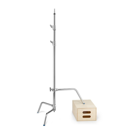 Manfrotto Avenger A2033LKIT - zestaw, statyw oświetleniowy C-Stand A2033L + głowica D200 + ramię D520 - przykład użycia