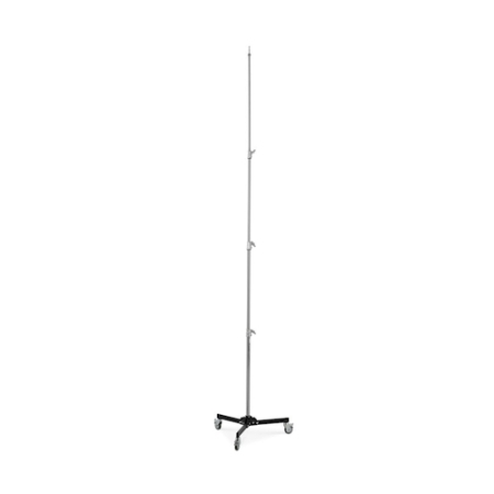 Manfrotto Avenger A5033 - statyw oświetleniowy na kółkach Baby Roller (115-330cm, udźwig 12kg) - maksymalnie rozłożony