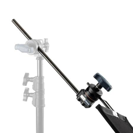 Manfrotto Avenger D500B - zestaw, ramię / extension arm + głowica grip (długość 51cm, czarne) - przykład użycia