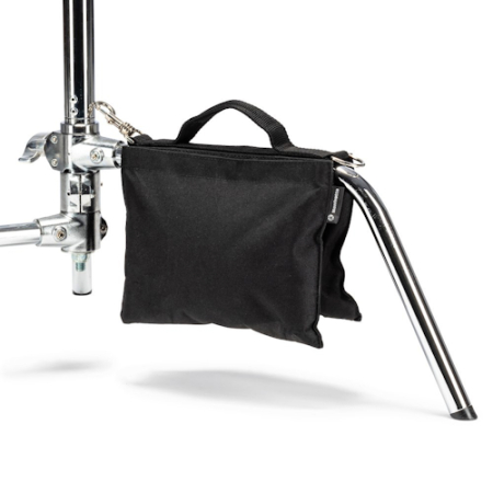 Manfrotto G100-2 - worek na piasek do obciążenia statywu, 6kg - przykład użycia