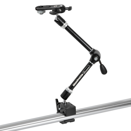 Manfrotto MAK055A-143N - zestaw, Magic Arm 143N + uchwyt 143BKT + Super Clamp 035FTC - przykład użycia