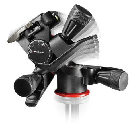 Manfrotto MHXPRO-3WG - głowica fotograficzna, 3-kierunkowa, z przekładnią zębatą (udźwig 4kg, płytka 200PL-14) - przykład użycia