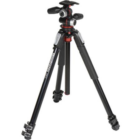 Manfrotto MK055XPRO3-3W - zestaw, statyw MT055XPRO3 + głowica MHXPRO-3W