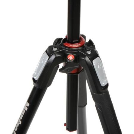Manfrotto MK190XPRO3-3W - zestaw, statyw Alu (9-173cm, udźwig 12kg) + głowica MHXPRO-3W - zbliżenie