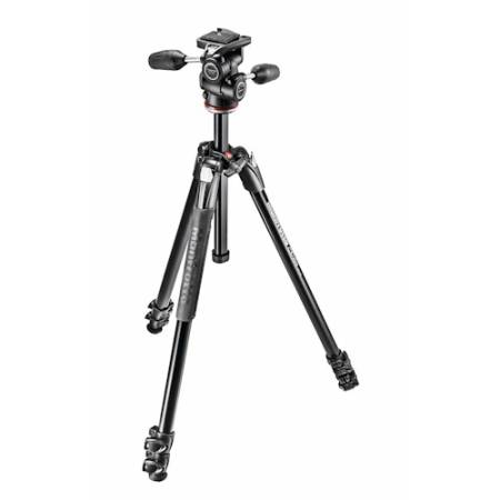 Manfrotto MK290XTA3-3W - zestaw, statyw Alu (42-171,5cm, udźwig 10kg) + głowica MH804-3 + torba