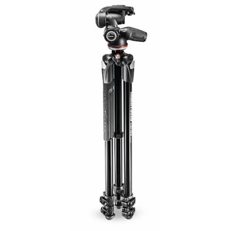 Manfrotto MK290XTA3-3W - zestaw, statyw Alu (42-171,5cm, udźwig 10kg) + głowica MH804-3 + torba - po złożeniu
