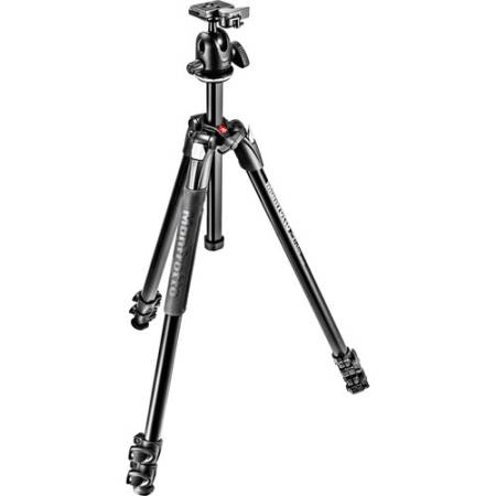 Manfrotto MK290XTA3-BH - zestaw, statyw Alu (40-170cm, udźwig 7kg) + głowica kulowa 496RC2 + torba