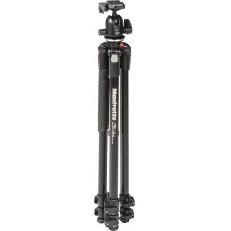 Manfrotto MK290XTA3-BH - zestaw, statyw Alu (40-170cm, udźwig 7kg) + głowica kulowa 496RC2 + torba - po złożeniu