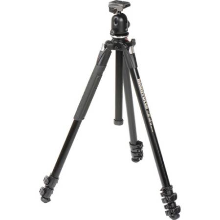 Manfrotto MK290XTA3-BH - zestaw, statyw Alu (40-170cm, udźwig 7kg) + głowica kulowa 496RC2 + torba - po rozłożeniu bez kolumny centralnej