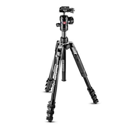 Manfrotto MKBFRLA4BK-BH - zestaw, statyw Alu Befree Advanced (40-151cm, udźwig 9kg) + głowica kulowa 494 + torba