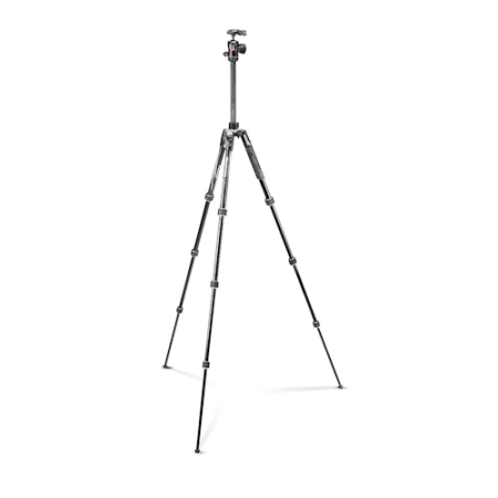 Manfrotto MKBFRTA4BK-BH - zestaw, statyw Alu Befree Advanced Twist (40-150cm, udźwig 9kg) + głowica kulowa 494 + torba - po rozłożeniu