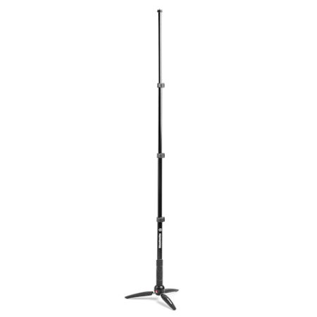 Manfrotto MKCONVR - zestaw, statyw PIXI EVO + wysięgnik (do kamer VR / 360, 52-143cm, udźwig 1kg) - maksymalnie rozłożony