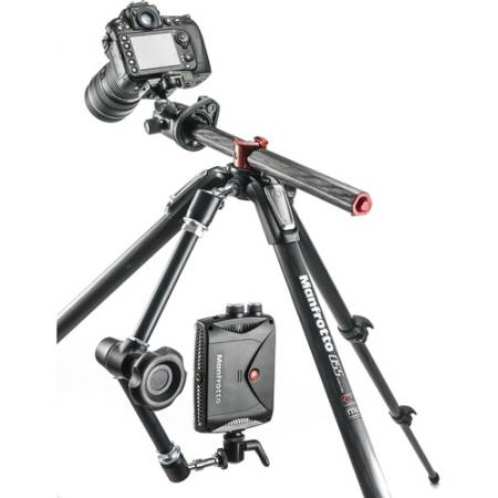 Manfrotto MT055CXPRO3 - statyw Carbon (9-170cm, udźwig 20kg, 3-sekcyjny) - przykład użycia