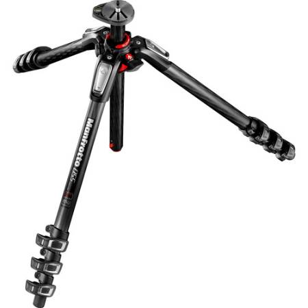 Manfrotto MT055CXPRO4 - statyw Carbon (9-170cm, udźwig 20kg, 4-sekcyjny) - po rozłożeniu