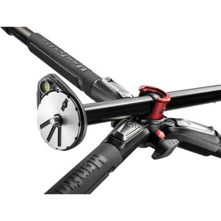Manfrotto MT190XPRO4 - statyw Alu (8-160cm, udźwig 15kg, 4-sekcyjny) - mocowanie