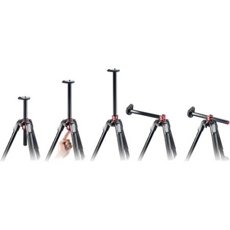 Manfrotto MT190XPRO4 - statyw Alu (8-160cm, udźwig 15kg, 4-sekcyjny) - przykład użycia