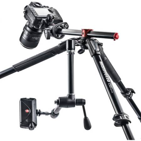 Manfrotto MT190XPRO4 - statyw Alu (8-160cm, udźwig 15kg, 4-sekcyjny) - przykład użycia