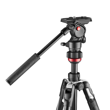 Manfrotto MVKBFRL-LIVE - zestaw, statyw Alu Befree Live Lever (40-151cm, udźwig 4kg) + głowica video + torba - głowica