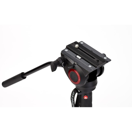 Manfrotto MVMXPRO500 - zestaw, monopod Alu (78-203cm, 4-sekcyjny) + głowica video (udźwig 8kg) - głowica