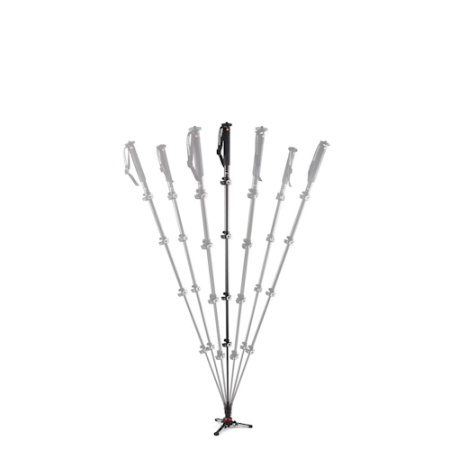 Manfrotto MVMXPROC5 - monopod video Carbon (60,5-188cm, udźwig 20kg, 5-sekcyjny) - przykład użycia