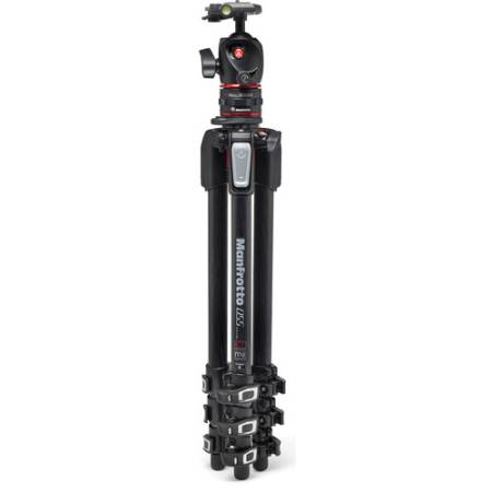 Manfrotto MK055CXPRO4BHQR - zestaw, statyw MT055CXPRO4 Carbon, głowica MHXPRO-BHQ2 XPRO, Move Quick Release MVAQR
