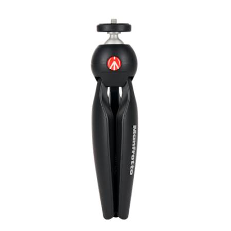 Manfrotto MKPIXICLMII-BK - statyw PIXI mini z głowicą kulową i uchwytem na telefon MCLAMP, udźwig 1kg