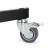 Manfrotto 231B - kolumnowy statyw oświetleniowy na kółkach (35-250cm, udźwig 8kg, 3-sekcyjny, czarny) - kółka
