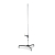 Manfrotto 231CS - kolumnowy statyw oświetleniowy na kółkach (35-250cm, udźwig 8kg, srebrny) - rozłożony