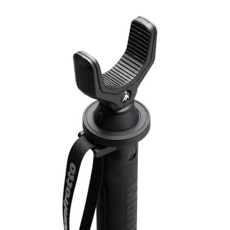 Manfrotto MPM-R0-1-SD ALPHA S.H.O.T. - monopod Alu z uchwytem V-kształtnym (do lunety/obiektywu), udźwig 10kg, 70-170cm