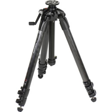 Manfrotto MT057C3-G - statyw Carbon (23-157cm, udźwig 20kg, 3-sekcyjny) - z opuszczoną kolumną