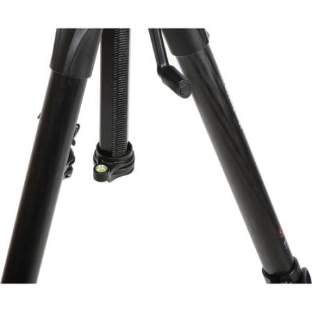 Manfrotto MT057C3-G - statyw Carbon (23-157cm, udźwig 20kg, 3-sekcyjny) - zbliżenie