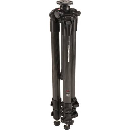 Manfrotto MT057C3 - statyw Carbon (23-157cm, udźwig 20kg, 3-sekcyjny) - złożony