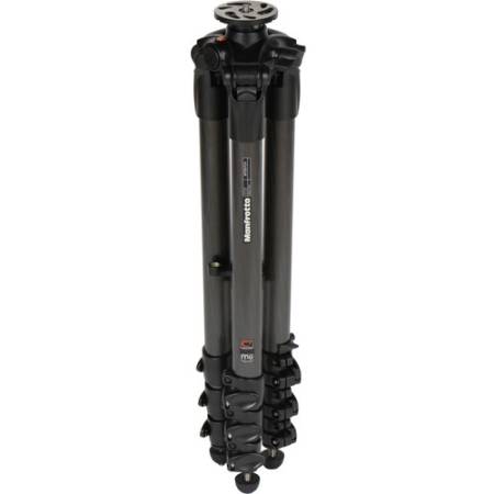 Manfrotto MT057C4 - statyw Carbon (23-205cm, udźwig 20kg, 4-sekcyjny) złożony