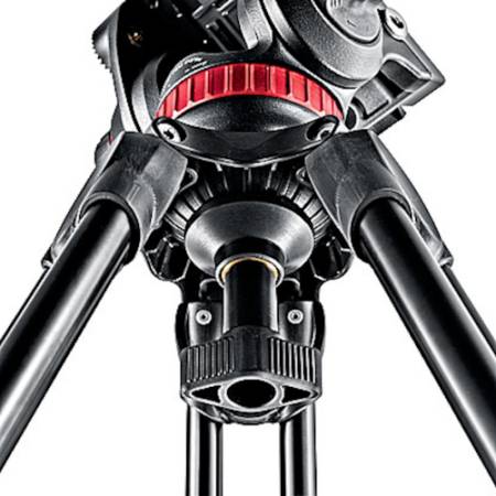 Manfrotto MVT502AM - statyw Alu (57-143,5cm, udźwig 15kg, 3-sekcyjny, półkula 75mm) - półkula
