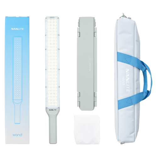 Nanlite Wand (Mint Blue) - mieczy świetlny, lampa LED RGBW (2700-6500K, 30W, wrota, dyfuzor)