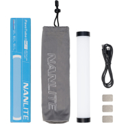 Nanlite PavoTube II 6CP - tuba, miecz świetlny, lampa LED (RGBW, 2400-12000K, 10W, 3200 mAh) - zawartość