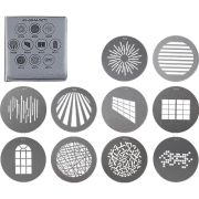 Nanlite AS-GB-M-SET1 - 10x filtr gobo do strumienicy Nanlite PJ-FMM / PJ-BM (rozmiar M)