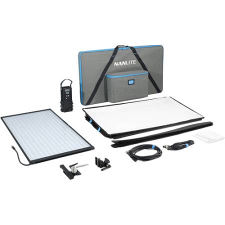 Nanlite PavoSlim 360C - kwadratowy panel, lampa LED, RGBWW, 2400-12000K, 370W - zawartość