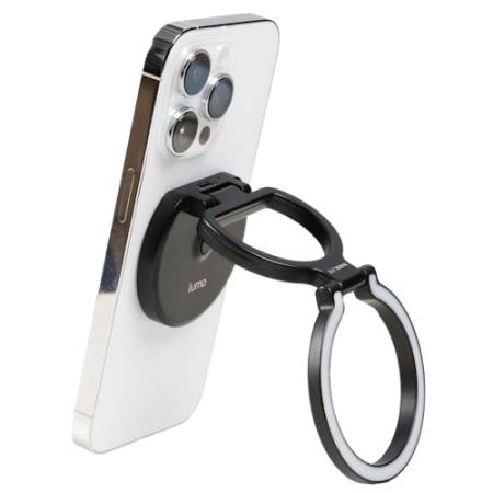 Nanlite Lumo (Polar Black) - pierścieniowa mini lampa LED, z uchwytem na smartfon, 3200-5600K - przykład użycia