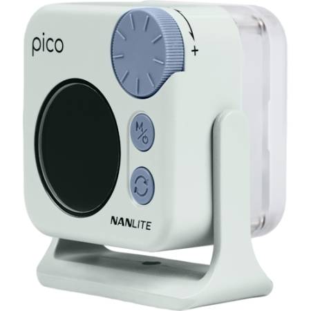 Nanlite Pico (Mint Blue) - mini lampa LED, kieszonkowa, RGBW, 2700-7500K, 36 000 kolorów