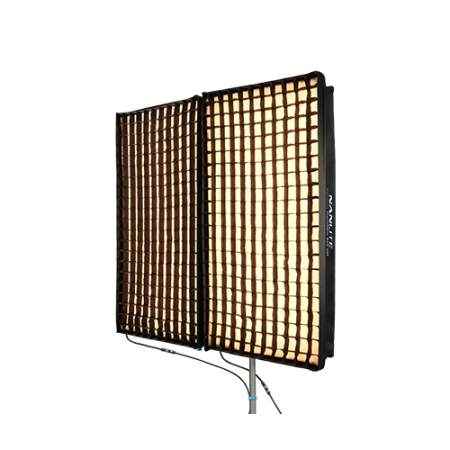 Nanlite AS-DPC-PS360 - rama łącząca, łącznik do lamp PavoSlim 360C - przykład użycia