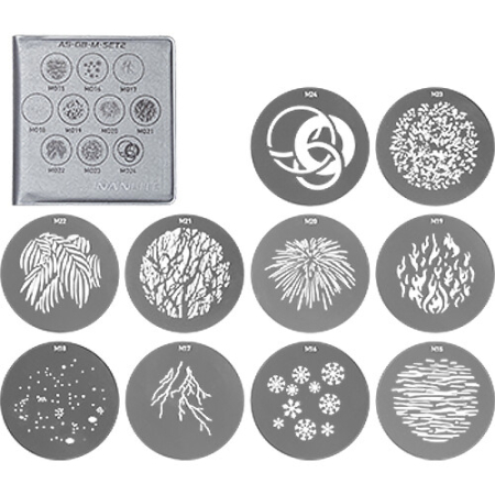 Nanlite AS-GB-M-SET2 - 10x filtr gobo do strumienicy Nanlite PJ-FMM / PJ-BM (rozmiar M)
