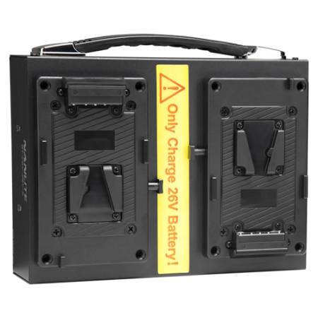 Nanlite BT-CGV-26V-2 - podwójna ładowarka do akumulatorów 26V, V-mount_1