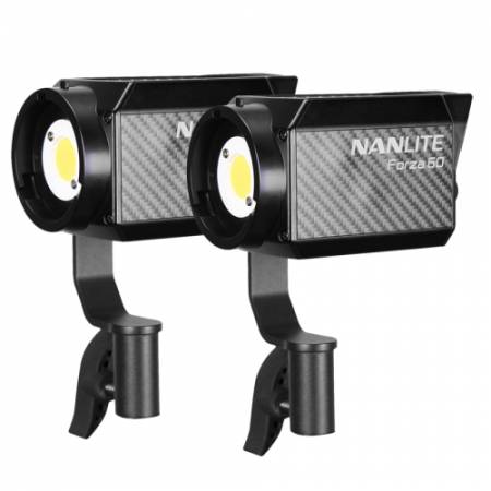 NanLite FORZA 60 Duo Pack - zestaw, 2x lampa studyjna LED, 5600K, 60W + case