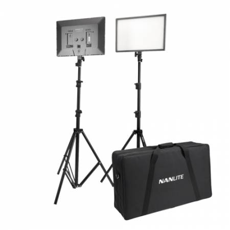 Nanlite LumiPad 25 Bi-Color KIT - zestaw, 2x lampa diodowa LED + statywy + torba