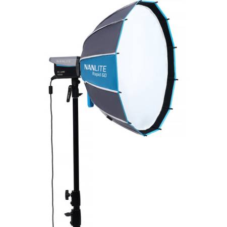 Nanlite Rapid 60 (SB-RP60, SB-FM-RP60) - okrągły softbox paraboliczny + grid plaster miodu, FM Mount, 60cm
