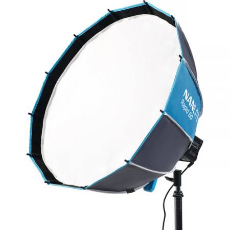 Nanlite Rapid 60 (SB-RP60, SB-FM-RP60) - okrągły softbox paraboliczny + grid plaster miodu, FM Mount, 60cm