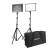 Nanlite LumiPad 25 Bi-Color KIT - zestaw, 2x lampa diodowa LED + statywy + torba