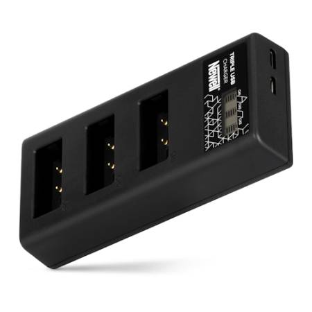 Newell CD-USB-C - ładowarka trzykanałowa CD-USB-C do akumulatorów LP-E17 do Canon, NL4976