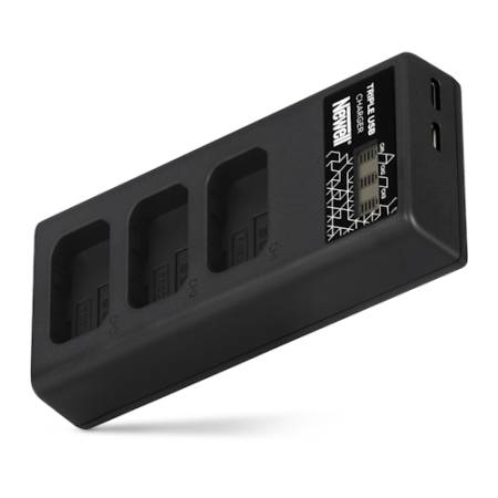 Newell CD-USB-C - ładowarka trzykanałowa CD-USB-C do akumulatorów NP-FW50 do Sony, NL4977